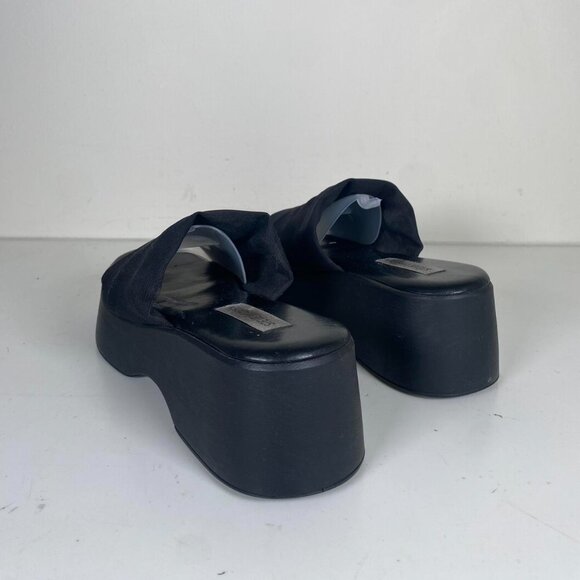 2000s Leather Platform Sandals - Picture 4 of 6
